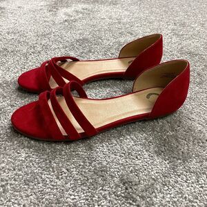 Elegant Red Women's Sandals